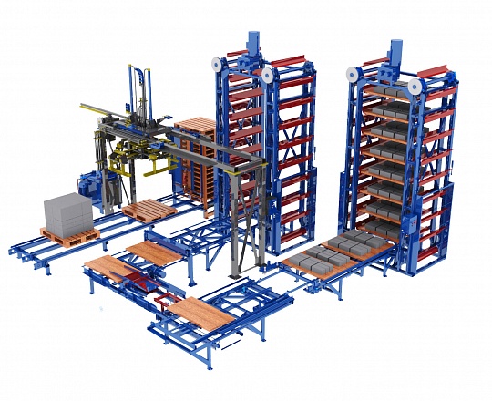Stacking and palletizing system