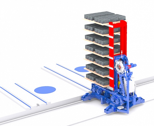 Automatic pallet handling system